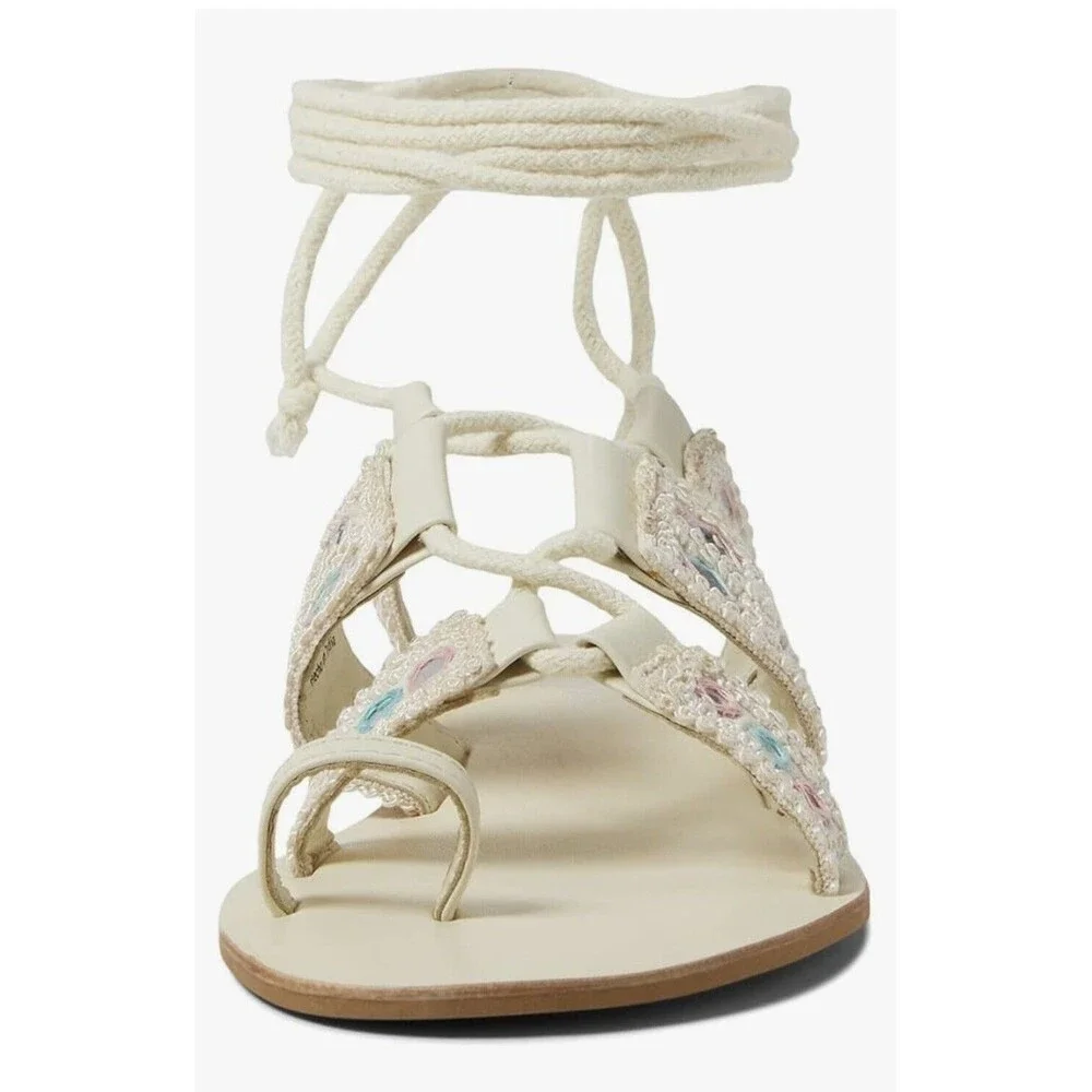 FREE‎ PEOPLE Women’s Mantra Mirror Sandals / Natural Size US 8 /EU38.5 New